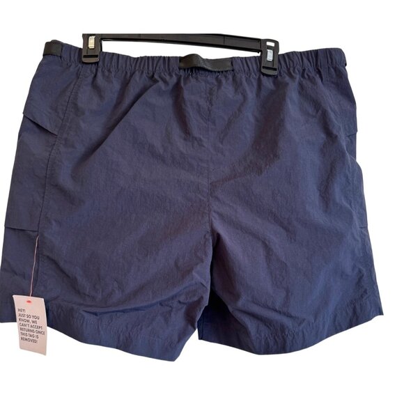 Topman Shorts Navy Size 38 Pockets Elastic Waist Polyamide NWT 7" Inseam - Picture 7 of 7
